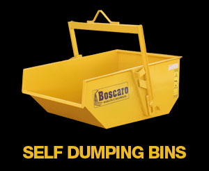 self dumping bins