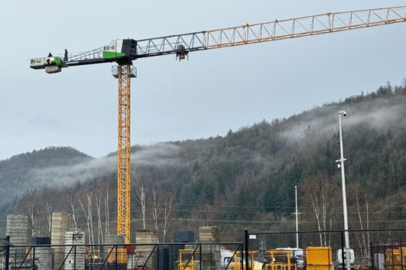 The Liebherr 125 EC-B 6 crane, a notable addition to Bigfoot Crane Company's fleet, symbolizing advancement in crane technology and rental services.